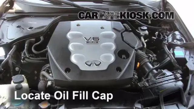 2006 Infiniti G35 X 3.5L V6 Aceite Agregar aceite